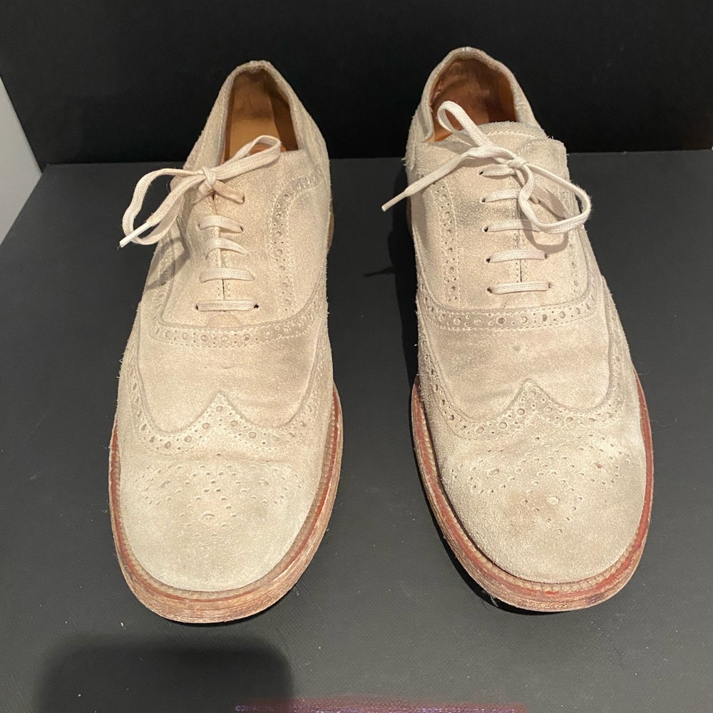TOD’S Men’s Tan Suede Brogue Shoes Sz 10